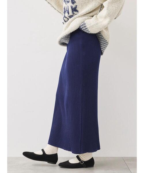 SM2（エスエムツー）の「リブニットスカート（スカート・レディース・グレー/ネイビー/ブラック・F）」の3枚目の写真