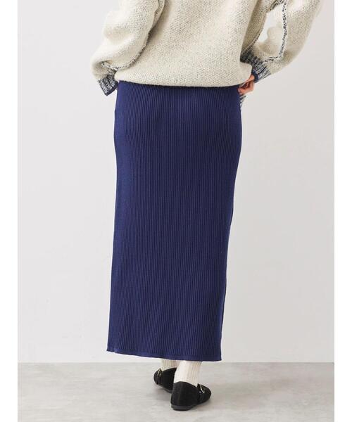 SM2（エスエムツー）の「リブニットスカート（スカート・レディース・グレー/ネイビー/ブラック・F）」の6枚目の写真