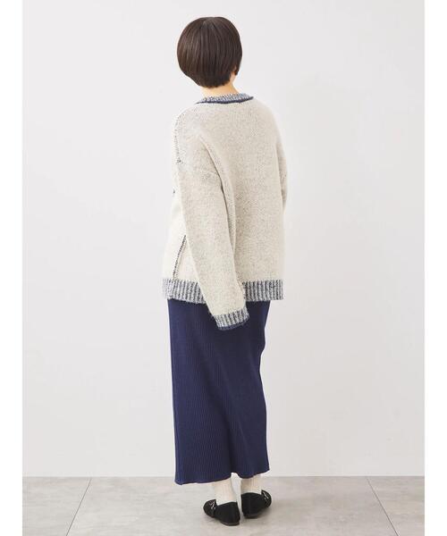 SM2（エスエムツー）の「リブニットスカート（スカート・レディース・グレー/ネイビー/ブラック・F）」の9枚目の写真