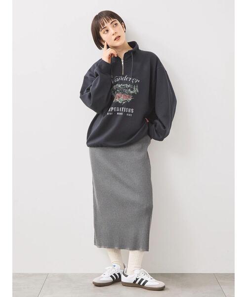 SM2（エスエムツー）の「リブニットスカート（スカート・レディース・グレー/ネイビー/ブラック・F）」の11枚目の写真