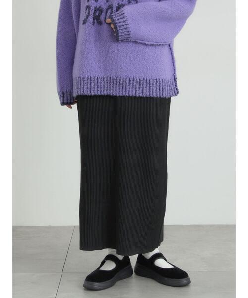SM2（エスエムツー）の「リブニットスカート（スカート・レディース・グレー/ネイビー/ブラック・F）」の15枚目の写真