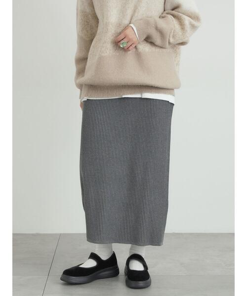 SM2（エスエムツー）の「リブニットスカート（スカート・レディース・グレー/ネイビー/ブラック・F）」の21枚目の写真