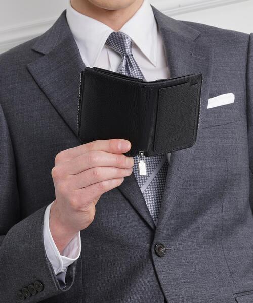 TAKEO KIKUCHI（タケオキクチ）の「【驚くべき収納力】カラードコンパクト財布（財布・メンズ・ネイビー/ブラック/ライトオレンジ系/ライトグリーン・00）」の12枚目の写真