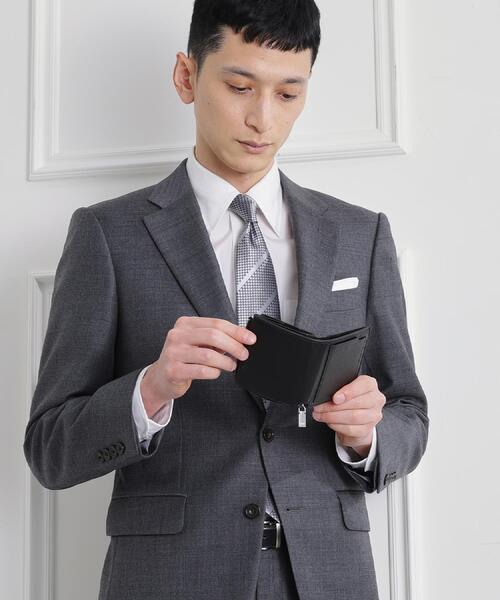 TAKEO KIKUCHI（タケオキクチ）の「【驚くべき収納力】カラードコンパクト財布（財布・メンズ・ネイビー/ブラック/ライトオレンジ系/ライトグリーン・00）」の13枚目の写真