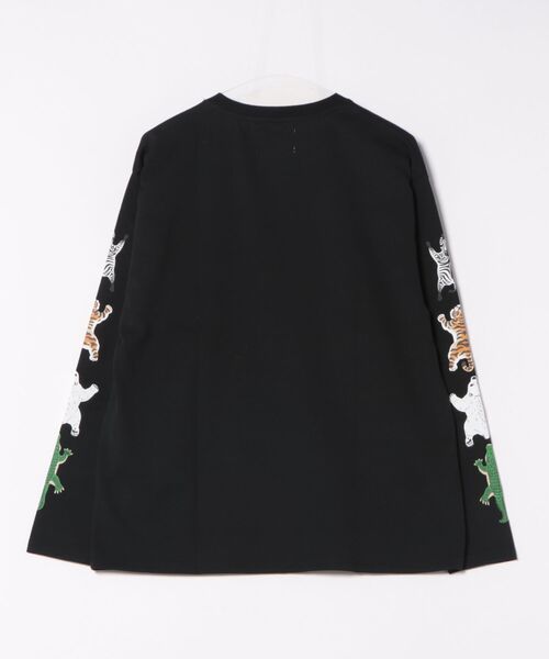 CORISCO(コリスコ)の「アニマルラグ袖プリントロンTEE(M1)(Tシャツ/カットソー・メンズ・ホワイト/チャコールグレー/ブラック/オートミール・MEDIUM/LARGE/X-LARGE)」の5枚目の写真