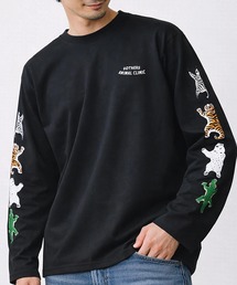CORISCO（コリスコ）の「アニマルラグ袖プリントロンTEE(M1)（Tシャツ/カットソー）」