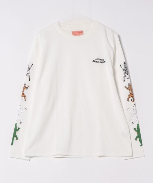 CORISCO(コリスコ)の「アニマルラグ袖プリントロンTEE(M1)(Tシャツ/カットソー・メンズ・ホワイト/チャコールグレー/ブラック/オートミール・MEDIUM/LARGE/X-LARGE)」の14枚目の写真