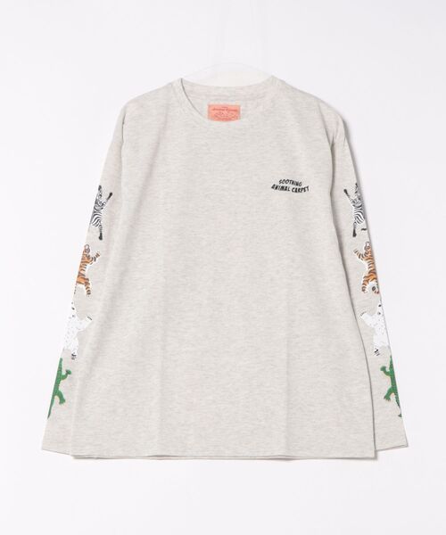 CORISCO(コリスコ)の「アニマルラグ袖プリントロンTEE(M1)(Tシャツ/カットソー・メンズ・ホワイト/チャコールグレー/ブラック/オートミール・MEDIUM/LARGE/X-LARGE)」の9枚目の写真