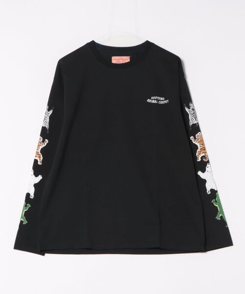 CORISCO(コリスコ)の「アニマルラグ袖プリントロンTEE(M1)(Tシャツ/カットソー・メンズ・ホワイト/チャコールグレー/ブラック/オートミール・MEDIUM/LARGE/X-LARGE)」の11枚目の写真