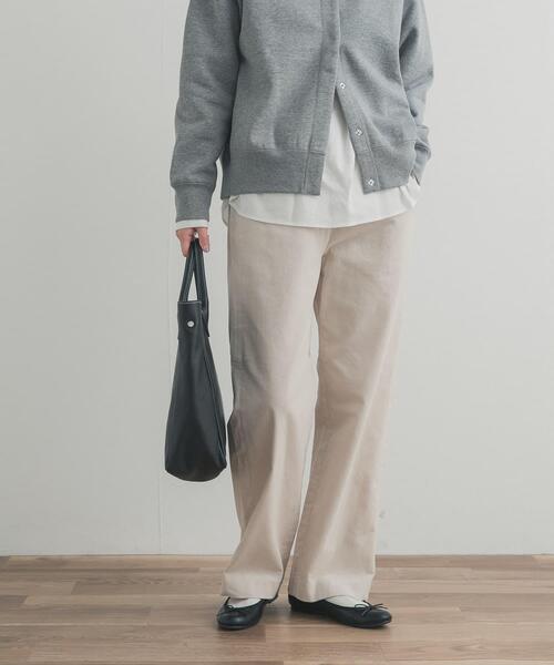 URBAN RESEARCH DOORS(アーバンリサーチドアーズ)の「『UR TECH』コーデュロイイージーパンツ|冬服/暖かい/吸光発熱/ウエストゴム/お出かけ/カジュアル(その他パンツ・レディース・ベージュ/アイボリー・MEDIUM/SMALL)」の7枚目の写真