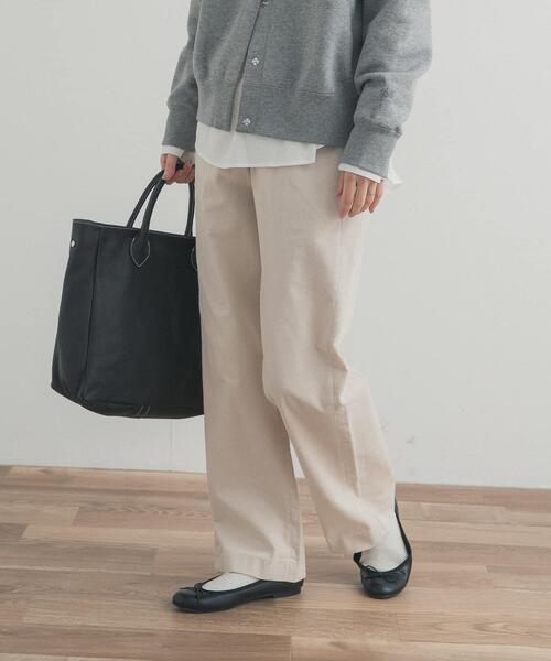 URBAN RESEARCH DOORS(アーバンリサーチドアーズ)の「『UR TECH』コーデュロイイージーパンツ|冬服/暖かい/吸光発熱/ウエストゴム/お出かけ/カジュアル(その他パンツ・レディース・ベージュ/アイボリー・MEDIUM/SMALL)」の9枚目の写真