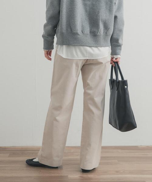 URBAN RESEARCH DOORS(アーバンリサーチドアーズ)の「『UR TECH』コーデュロイイージーパンツ|冬服/暖かい/吸光発熱/ウエストゴム/お出かけ/カジュアル(その他パンツ・レディース・ベージュ/アイボリー・MEDIUM/SMALL)」の11枚目の写真