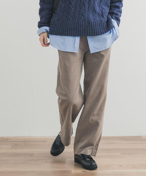 URBAN RESEARCH DOORS（アーバンリサーチドアーズ）の「『UR TECH』コーデュロイイージーパンツ（その他パンツ・レディース・ベージュ/アイボリー・MEDIUM/SMALL）」の3枚目の写真