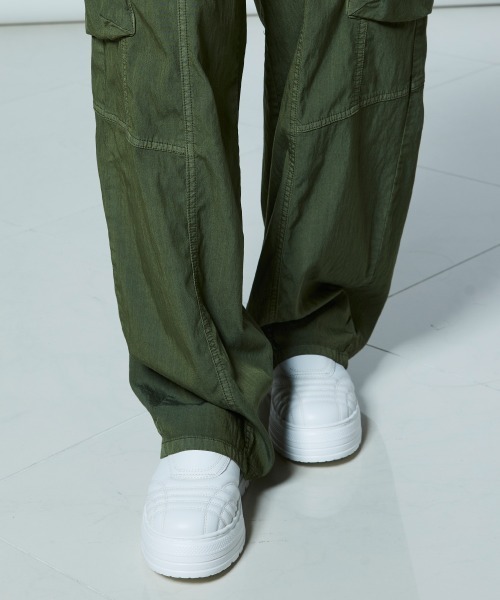 DOUBLE STANDARD CLOTHING(ダブルスタンダードクロージング)の「ツーバスダイドニット カーゴパンツ(カーゴパンツ・レディース・カーキ/ベージュ・36/38)」の13枚目の写真