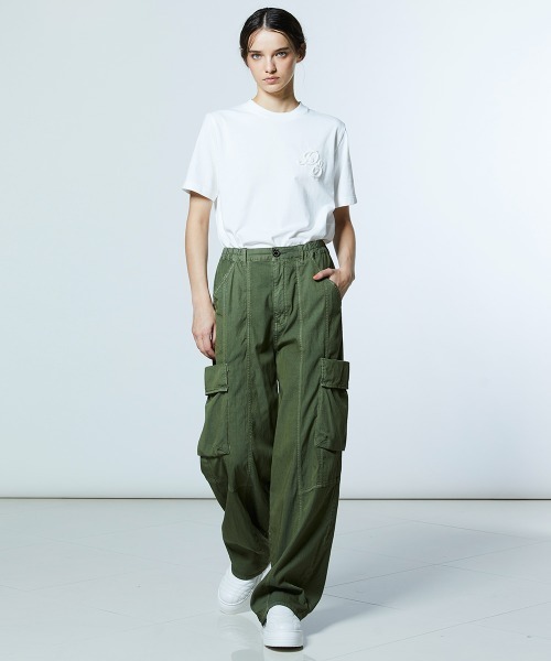 DOUBLE STANDARD CLOTHING(ダブルスタンダードクロージング)の「ツーバスダイドニット カーゴパンツ(カーゴパンツ・レディース・カーキ/ベージュ・36/38)」の17枚目の写真