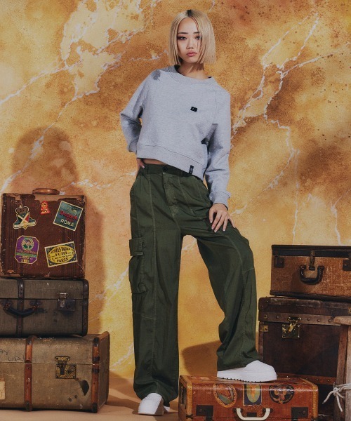 DOUBLE STANDARD CLOTHING(ダブルスタンダードクロージング)の「ツーバスダイドニット カーゴパンツ(カーゴパンツ・レディース・カーキ/ベージュ・36/38)」の18枚目の写真