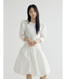 BOMNAL BOUTIQUE（ボムナルブティック）の「フラワーブラウス _ ホワイト（シャツ/ブラウス）」