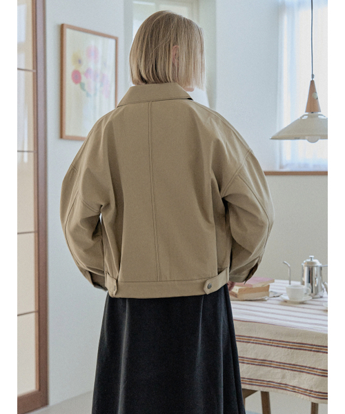AVANT-G(アバン)の「Color Stitch Trucker Jacket - BEIGE(その他アウター・レディース・その他・FREE)」の6枚目の写真