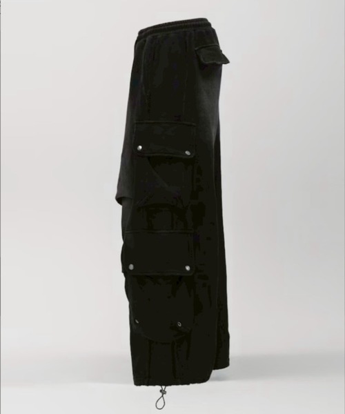 CHIKASHITSU PLUS HIGH】4 pocket dirty wash sweat cargo pants