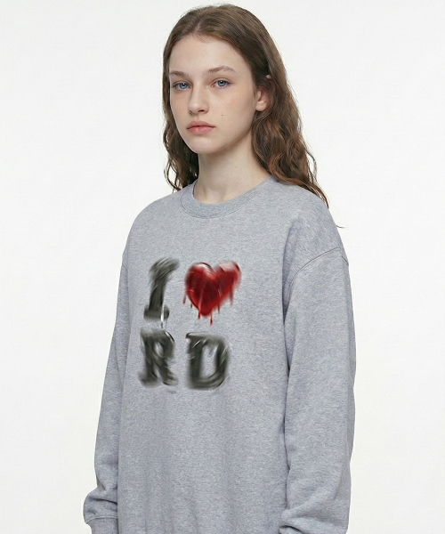 RADINEO(ラディネオ)の「メルティングダウンラブ スウェット グレー(スウェット・メンズ・その他・MEDIUM/LARGE/X-LARGE)」の1枚目の写真