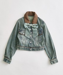 OLIVE des OLIVE | 合皮衿Gジャン(デニムジャケット)