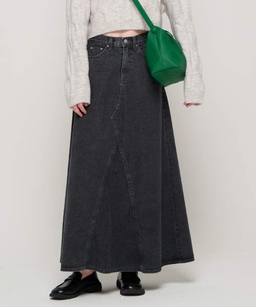 ROIDESROIS(ロワデロワ)の「マキシデニムロングスカート(ブラック)(スカート・レディース・その他・S/M/L)」の11枚目の写真