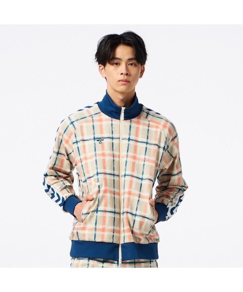 hummel（ヒュンメル）の「hummel/ヒュンメル HMP  ﾄﾗｯｸｼﾞｬｹｯﾄ（ジャージ・レディース・ブラック/ライトグレー/チェック・S/M/L/XL）」の3枚目の写真
