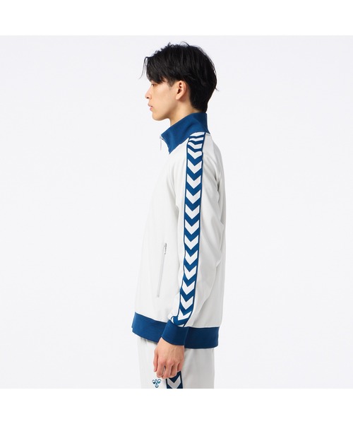 hummel（ヒュンメル）の「hummel/ヒュンメル HMP  ﾄﾗｯｸｼﾞｬｹｯﾄ（ジャージ・レディース・ブラック/ライトグレー/チェック・S/M/L/XL）」の4枚目の写真