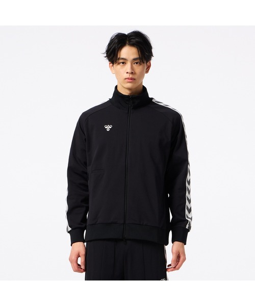 hummel（ヒュンメル）の「hummel/ヒュンメル HMP  ﾄﾗｯｸｼﾞｬｹｯﾄ（ジャージ・レディース・ブラック/ライトグレー/チェック・S/M/L/XL）」の6枚目の写真
