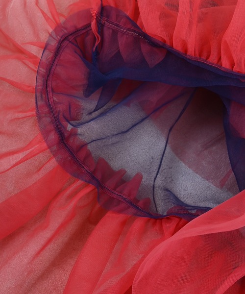 MARKEY'S（マーキーズ）の「チュールバイカラーワンピース（ワンピース・キッズ・ネイビー/オフホワイト/ピンク・LL/L/M/S）」の16枚目の写真