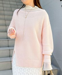 NOLLEY’S Sophi | 《手洗い可能》片畦前スリットプルオーバー(ニット/セーター)