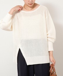 NOLLEY’S Sophi | 《手洗い可能》片畦前スリットプルオーバー(ニット/セーター)