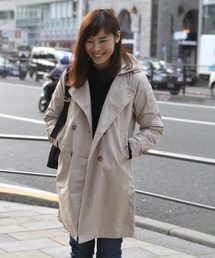 coen | フーデッドトレンチコート(トレンチコート)