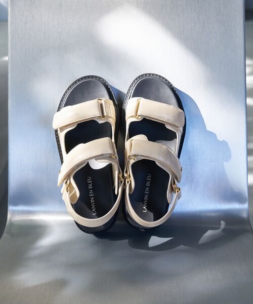 パデットフラットサンダル（サンダル）｜LANVIN en Bleu（ランバンオン