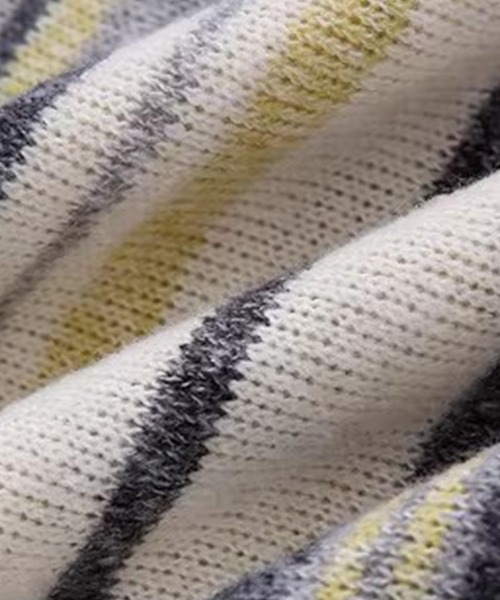 Fano Studios（ファノ ストゥディオズ）の「ストライプ柄 ニットタイ付 ニットトップス FC26S095【Fano Studios】【2026SS】（ニット/セーター・レディース・イエロー系その他/ブルー系その他・L/M/S）」の20枚目の写真