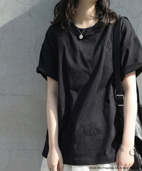 antiqua(アンティカ)の「NBA公式 ロゴ刺繍 Tシャツ(Tシャツ/カットソー・レディース・ダークグレー/ホワイト系その他/ホワイト/ブラック系その他/グレー系その他/ブラック・R/P)」の14枚目の写真