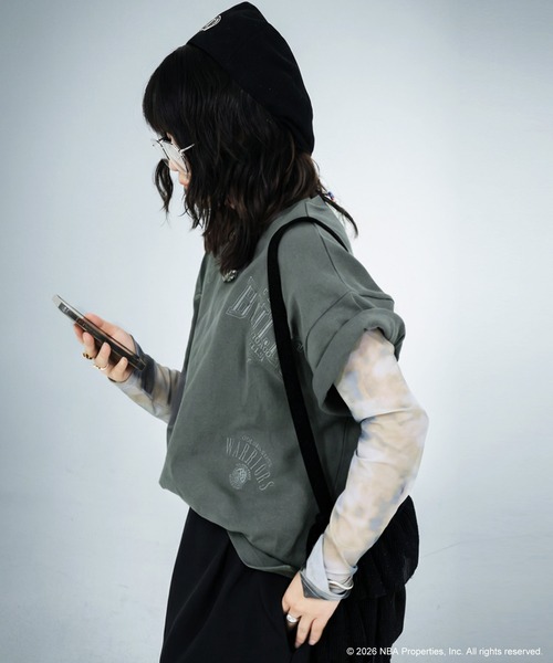 antiqua(アンティカ)の「NBA公式 ロゴ刺繍 Tシャツ(Tシャツ/カットソー・レディース・ダークグレー/ホワイト系その他/ホワイト/ブラック系その他/グレー系その他/ブラック・R/P)」の20枚目の写真