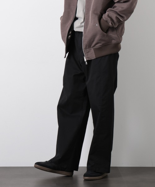 NANO universe(ナノユニバース)の「「ASSEMBLANC」ベルテッド3Dパンツ(その他パンツ・メンズ・ベージュ/ブラック・M/L)」の2枚目の写真