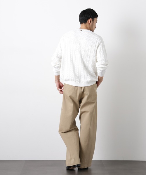 NANO universe(ナノユニバース)の「「ASSEMBLANC」ベルテッド3Dパンツ(その他パンツ・メンズ・ベージュ/ブラック・M/L)」の8枚目の写真