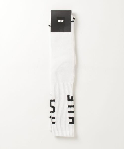 HUF(ハフ)の「【T17】【HUF/ハフ】ESSENTIALS OG LOGO SOCKS(ソックス/靴下・メンズ・ブラック/ホワイト・FREE)」の2枚目の写真