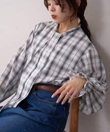 WILLOW | 【willow】ボウタイ袖シャーリングシャツ(シャツ/ブラウス)