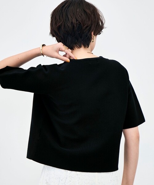 NOLLEY’S（ノーリーズ）の「《手洗い可能》ホールガーメントニットＴ（ニット/セーター・レディース・アイボリー/ダークブラウン/ネイビー・38）」の20枚目の写真