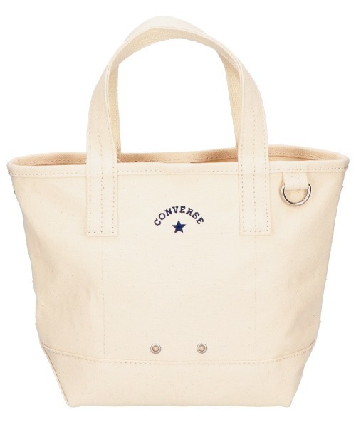 CONVERSE(コンバース)の「【CONVERSE/コンバース】AS CANVAS TOTE BAG S /キャンバスバッグS(トートバッグ・メンズ・オフホワイト/グレー/カーキ/ブラック/ベージュ/ネイビー・FREE)」の14枚目の写真