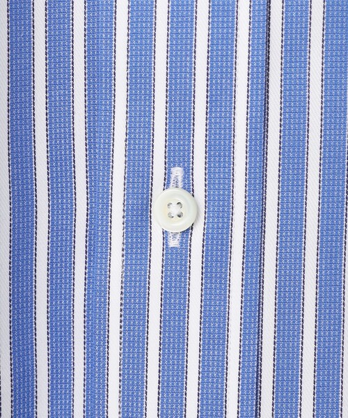 J.PRESS（ジェイプレス）の「【PREMIUM PLEATS / 形態安定】スーピマコットンパナマストライプ シャツ / B.D.（シャツ/ブラウス・メンズ・ブラウン系1/ネイビー系1・首回り40cm-裄丈85cm/首回り39cm-裄丈84cm/首回り38cm-裄丈84cm/首回り37cm-裄丈82cm/首回り43cm-裄丈86cm/首回り42cm-裄丈86cm/首回り41cm-裄丈85cm）」の10枚目の写真