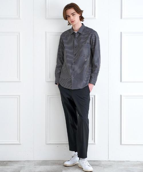 DRESSTERIOR(ドレステリア)の「ミニチェックシャツ(シャツ/ブラウス・メンズ・ブラック・90/91/92/94)」の2枚目の写真