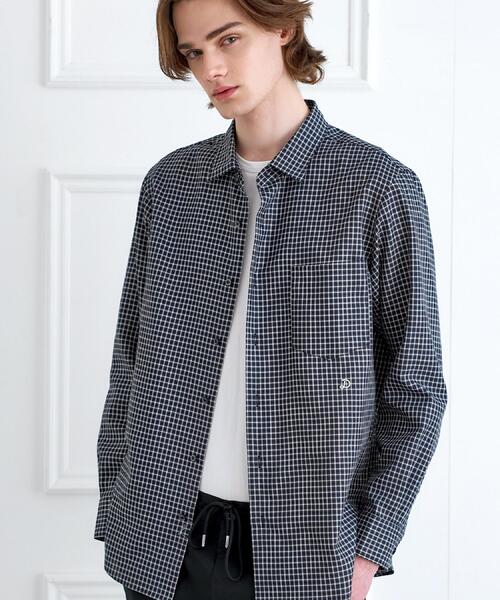 DRESSTERIOR(ドレステリア)の「ミニチェックシャツ(シャツ/ブラウス・メンズ・ブラック・90/91/92/94)」の5枚目の写真
