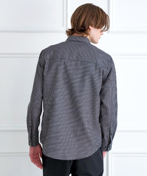 DRESSTERIOR(ドレステリア)の「ミニチェックシャツ(シャツ/ブラウス・メンズ・ブラック・90/91/92/94)」の7枚目の写真