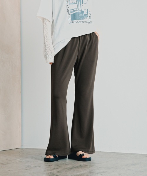 LEPSIM(レプシィム)の「ソフトドレープパンツ 987509(その他パンツ・レディース・ブラウン/アイボリー/ブラック/ダークグリーン/ターコイズブルー/チャコールグレー/ダークブラウン・FREE/TALL)」の4枚目の写真