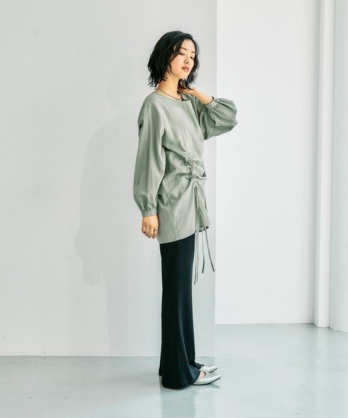 LEPSIM（レプシィム）の「ソフトドレープパンツ　987509（その他パンツ・レディース・ブラウン/アイボリー/ブラック/ダークグリーン・FREE/TALL）」の19枚目の写真