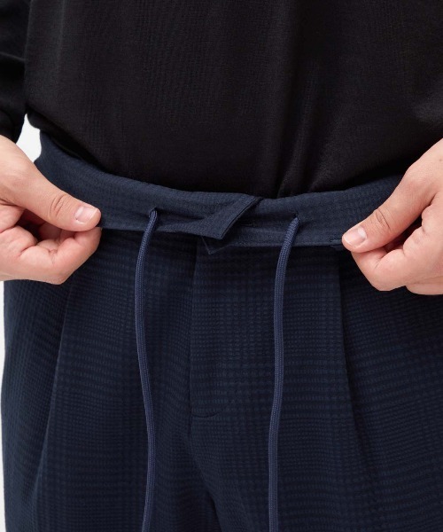セール】はっ水ストレッチグレンチェックニットパンツ（その他パンツ